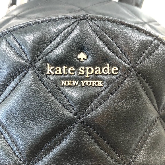 Kate Spade Natalia Mini Convertible Backpack, Crossbody, Quilted Bag, in Black - Picture 4 of 16